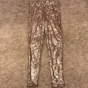 Gold Sequin Leggings